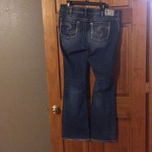 Silver Suki Bootcut Jeans.  14 Waist x 34 Length